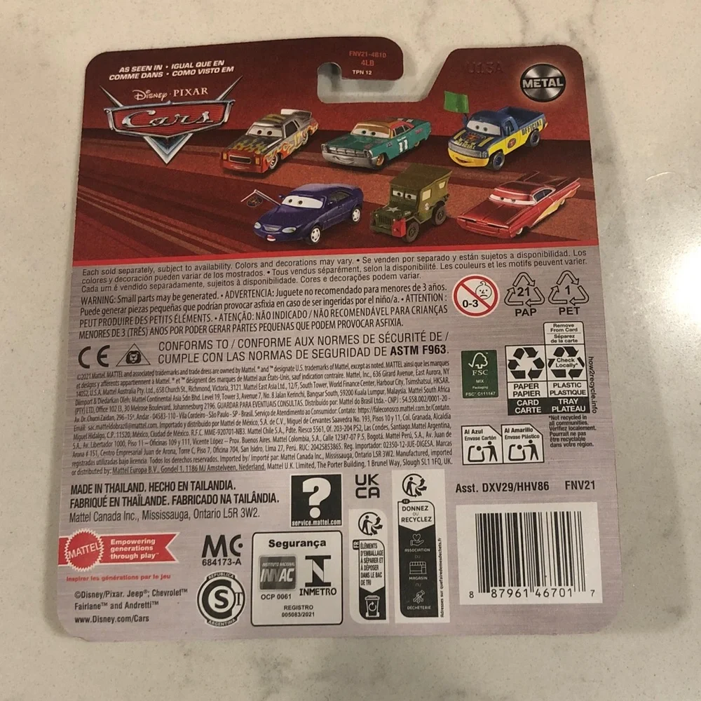 Mattel Cars Lightning McQueen with Shovel - Red and Yellow